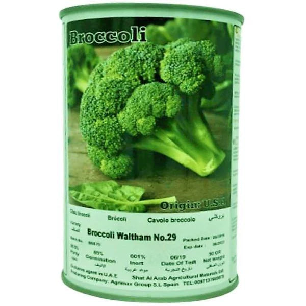 Broccoli Waltham 29 Seeds Tin