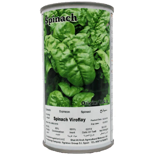 Spinach Virofalay Seeds Tin