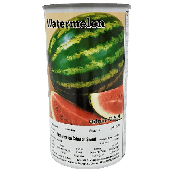 Crimson Sweet Watermelon Seeds Tin