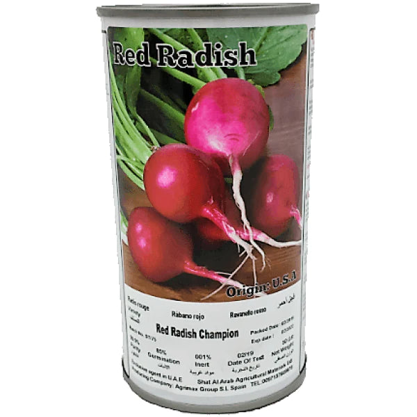 Red Radish Champion Seeds Tin