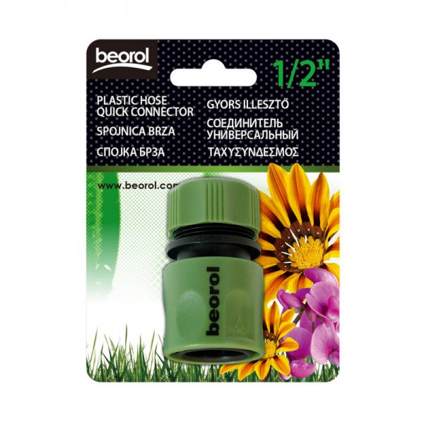 Beorol Plastic Hose Quick Connector 1/2