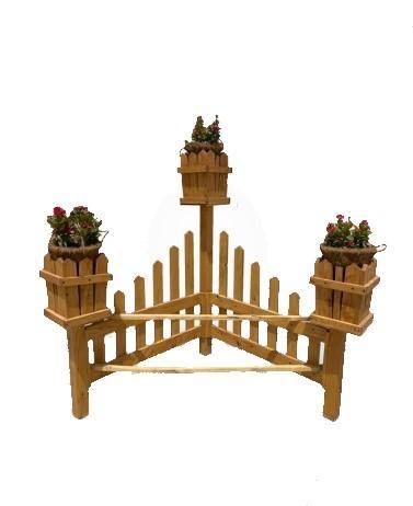 Handmade Garden Corner Pots Fence