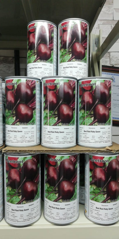Ruby Queen Beetroot Seeds Tin