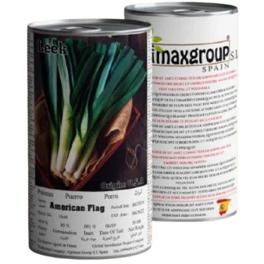 Leek American Flag Seeds Tin